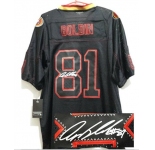 nike nfl jerseys san francisco 49ers #81 boldin black[Elite lights out signature]