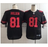 nike nfl jerseys san francisco 49ers #81 boldin black[Elite]