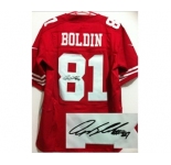 nike nfl jerseys san francisco 49ers #81 boldin red[Elite signature]