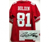 nike nfl jerseys san francisco 49ers #81 boldin red[Elite signature]