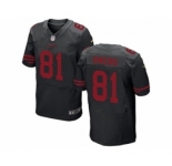 nike nfl jerseys san francisco 49ers #81 terrell owens black[Elite][owens]