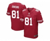 nike nfl jerseys san francisco 49ers #81 terrell owens red[Elite][owens]