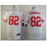 nike nfl jerseys san francisco 49ers #82 mario manningham white[Elite]