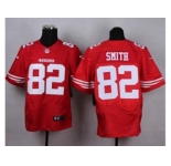 nike nfl jerseys san francisco 49ers #82 smith red[Elite][smith]
