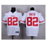 nike nfl jerseys san francisco 49ers #82 smith white[Elite][smith]