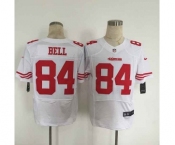 nike nfl jerseys san francisco 49ers #84 bell white[Elite][bell]