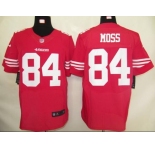 nike nfl jerseys san francisco 49ers #84 moss red[elite]