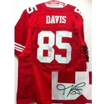 nike nfl jerseys san francisco 49ers #85 davis red[Elite signature]
