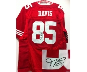 nike nfl jerseys san francisco 49ers #85 davis red[Elite signature]