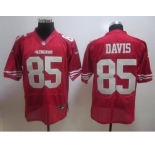 nike nfl jerseys san francisco 49ers #85 davis red[elite]