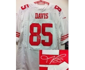 nike nfl jerseys san francisco 49ers #85 davis white[Elite signature]