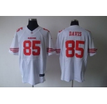 nike nfl jerseys san francisco 49ers #85 davis white[elite]
