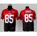 nike nfl jerseys san francisco 49ers #85 vernon davis red-grey[Elite drift fashion][second version]
