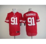 nike nfl jerseys san francisco 49ers #91 mcdonald red[Elite]