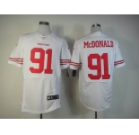 nike nfl jerseys san francisco 49ers #91 mcdonald white[Elite]
