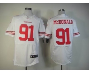 nike nfl jerseys san francisco 49ers #91 mcdonald white[Elite]