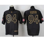 nike nfl jerseys san francisco 49ers #94 justin smith black[Elite gold lettering fashion]