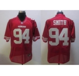 nike nfl jerseys san francisco 49ers #94 smith red[elite]