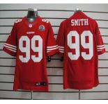 nike nfl jerseys san francisco 49ers #99 smith red[Elite 50th Patch]