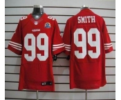 nike nfl jerseys san francisco 49ers #99 smith red[Elite 50th Patch]