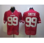 nike nfl jerseys san francisco 49ers #99 smith red[elite]