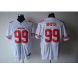 nike nfl jerseys san francisco 49ers #99 smith white[Elite]