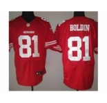 nike nfl san francisco 49ers #81 boldin red[Elite]