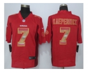 2015 new nike san francisco 49ers #7 kaepernick red strobe jerseys[limited]