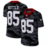 Men New Nike San Francisco 49ers #85 Kittle 2020 Nike Camo Salute to Service Limited Jersey