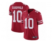 Men Nike San Francisco 49ers #10 Jimmy Garoppolo Red Team Color Vapor Untouchable Limited Player NFL Jersey