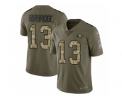 Men Nike San Francisco 49ers #13 Aaron Burbridge Limited Olive Camo 2017 Salute to Service NFL Jersey
