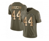 Men Nike San Francisco 49ers #44 Kyle Juszczyk Limited Olive Gold 2017 Salute to Service NFL Jersey