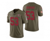 Men Nike San Francisco 49ers #53 Navorro Bowman Olive 2017 Salute to Service Limited Jersey