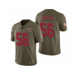 Men Nike San Francisco 49ers #56 Reuben Foster Olive 2017 Salute to Service Limited Jersey