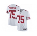 Men Nike San Francisco 49ers #75 Laken Tomlinson White Vapor Untouchable Limited Player NFL Jersey