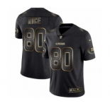 Men San Francisco 49ers #80 Jerry Rice Black 2019 Vapor Limited Golden Edition Jersey