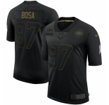Men San Francisco 49ers #97 Nick Bosa Nike 2020 Salute To Service Limited Jersey Black