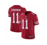 Men's Nike San Francisco 49ers #11 Marquise Goodwin Vapor Untouchable Limited Red Team Color NFL Jersey