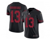 Men's Nike San Francisco 49ers #13 Aaron Burbridge Limited Black Rush NFL Jersey