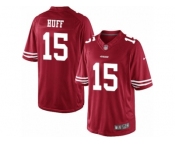 Men's Nike San Francisco 49ers #15 Josh Huff Limited Red Team Color NFL Jersey