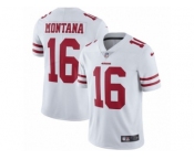 Men's Nike San Francisco 49ers #16 Joe Montana Vapor Untouchable Limited White NFL Jersey