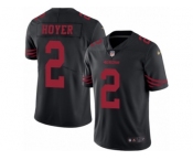 Men's Nike San Francisco 49ers #2 Brian Hoyer Limited Black Rush NFL Jersey