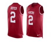 Men's Nike San Francisco 49ers #2 Brian Hoyer Limited Red Player Name & Number Tank Top NFL Jersey