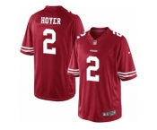 Men's Nike San Francisco 49ers #2 Brian Hoyer Limited Red Team Color NFL Jersey