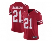 Men's Nike San Francisco 49ers #21 Deion Sanders Vapor Untouchable Limited Red Team Color NFL Jersey