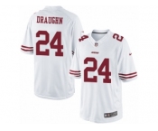 Men's Nike San Francisco 49ers #24 Shaun Draughn Limited White NFL Jersey
