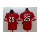 Men's Nike San Francisco 49ers #25 Richard Sherman Limited red Rush Vapor Untouchable NFL Jerseys