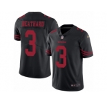 Men's Nike San Francisco 49ers #3 C. J. Beathard Limited Black Rush NFL Jersey