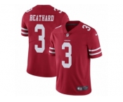 Men's Nike San Francisco 49ers #3 C. J. Beathard Vapor Untouchable Limited Red Team Color NFL Jersey