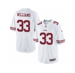 Men's Nike San Francisco 49ers #33 Joe Williams Limited White NFL Jersey